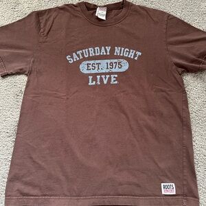 Roots Saturday Night Live Brown Short Sleeve Tee